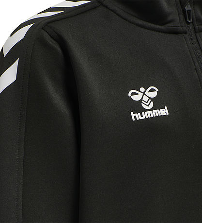 Hummel Sweatshirt - hmlCore XK Half Zip Poly - Svart
