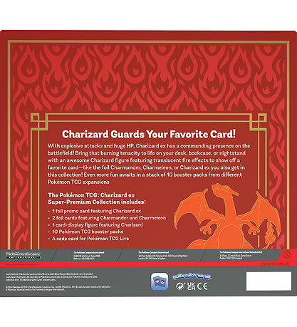 Pokémon Sammelkarte m. Figur - Super Premium-Box - Charizard Ex