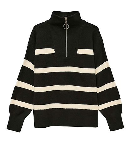 Vero Moda Girl Blússa - Prjónað - VmSaba - Black/Birch