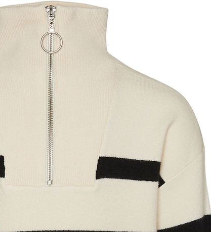 Vero Moda Girl Blússa - Prjónað - VmSaba - Birch/Black