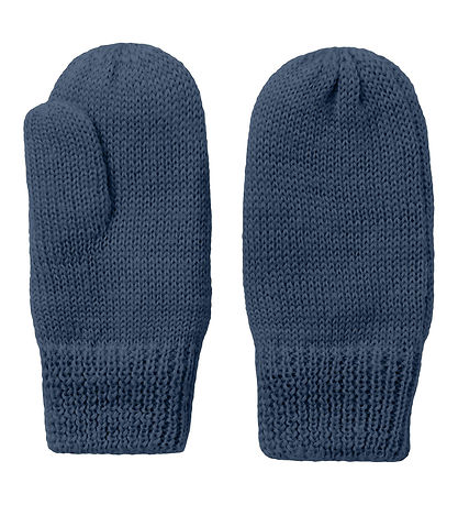 Name It Mittens - Wool - Knitted - NmnFlash - Dark Denim