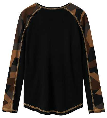 Name It Blouse - Wool - Black/Aop