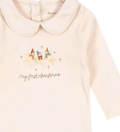 Konges Sløjd Jumpsuit - My First Christmas - Antique White
