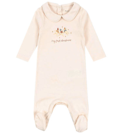 Konges Sløjd Jumpsuit - My First Christmas - Antique White
