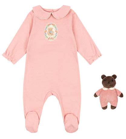 Boîte Cadeau Konges Sløjd - Grenouillère/Peluche - Mellow Rose