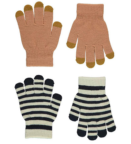 Molo Handschuhe 2er-Pack - Strick - Kei - Rose Mist