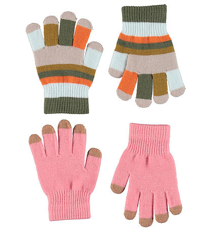 Molo Handschuhe - 2er-Pack - Strick - Kei - Blütenblätter