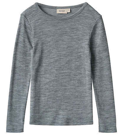 Wheat Blússa - Ull - Alfie - Blandað Grey