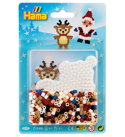 Hama Midi Bead Set - Little Christmas - 450 pcs - Elf and Reinde