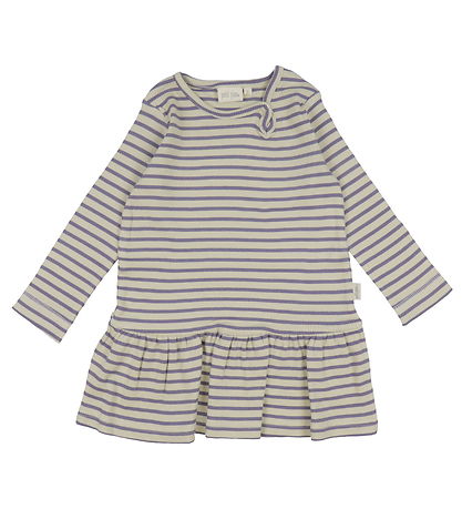 Petit Piao Klänning - Rib - Modal - Dusty Violet/Dark Off White