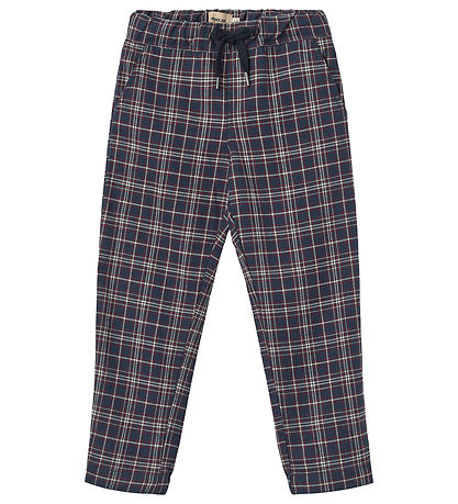Wheat Trousers - Rufus - Navy Check