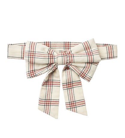 Wheat Belt w. Bow - Sonja - Eggshell Check