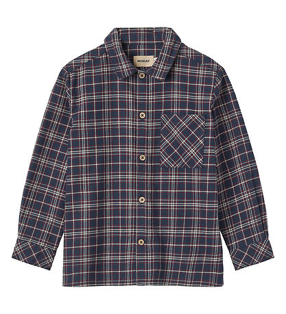 Wheat Hemd - Oscar - Navy Überprüfen