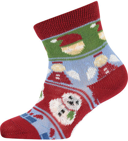 Melton Socken - Snowman - Getrocknete Tomaten
