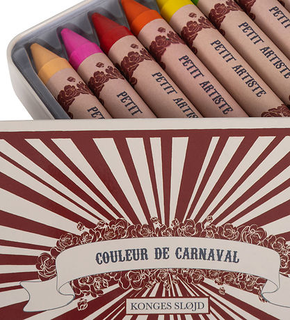 Konges Sløjd Vaxlitir - 10 Stk. - Couleur De Carnaval