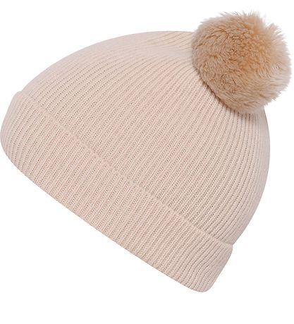 MP Beanie w. Pompons - Knitted - Wool - Bergen - Ecru