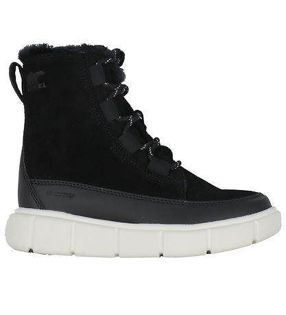 Sorel Winter Boots - Youth Explorer III WP - Black/Sea Salt
