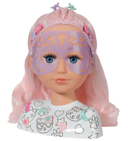 Baby Born Make-up-Kopf m. Accessoires - Schwester Styling Künstl