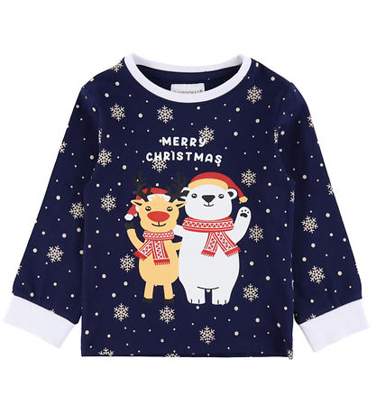 Jule-Sweaters Pyjama Set - Best Friends - Navy
