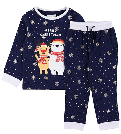 Jule-Sweaters Pyjama Set - Best Friends - Navy
