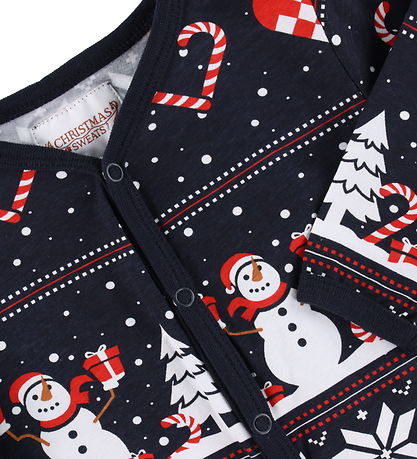 Jule-Sweaters Jumpsuit - Christmas Heart - Navy