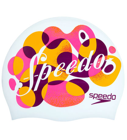 Speedo Sundhetta - Junior - Silíkon - Hvítt/Appelsína