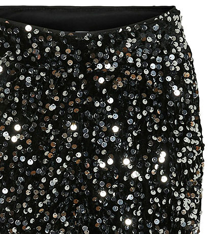 Vero Moda Girl Trousers - VmBella - Black/Silver Sequins