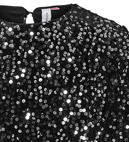 Vero Moda Girl Dress - VmBella - Black/Silver Sequins