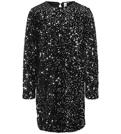 Vero Moda Girl Dress - VmBella - Black/Silver Sequins