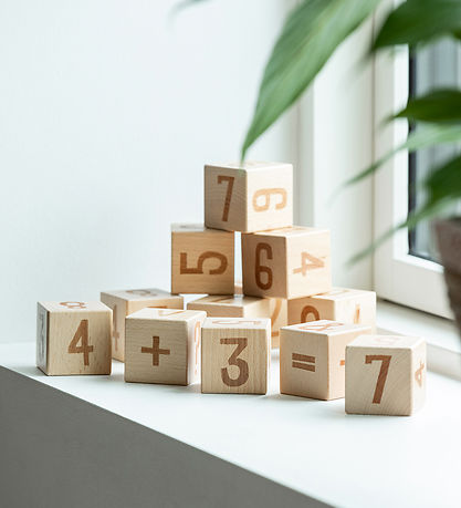Sebra Stacking Blocks - Talc blocks - 12 pcs - Wood