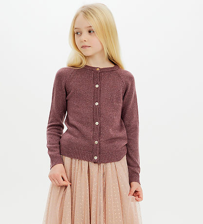 The New Cardigan - Prjónað - TnEve - Crushed Berry