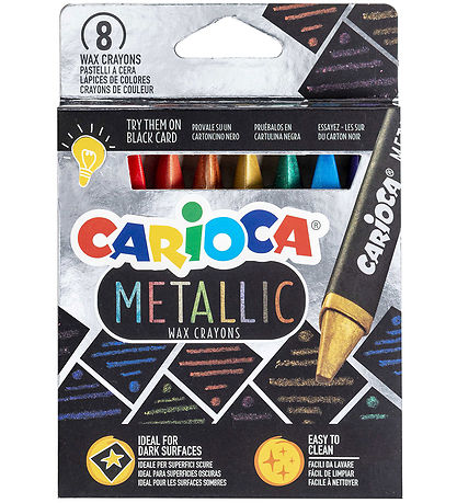 Carioca Vahavärit - 8 kpl - Metallinen