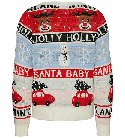 Vero Moda Girl Blússa - Prjónað - VmHolly Jollyflakes - Birch/Ar