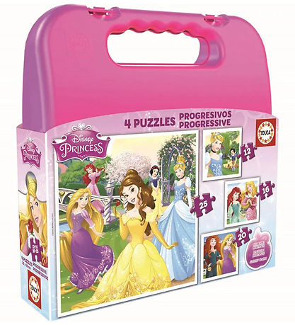 Educa Jigsaw Puzzle - 4 Different - Disney Princess