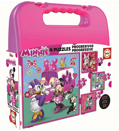 Educa Jigsaw Puzzle - 4 Different - Minnie Mouse