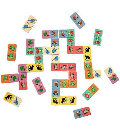 Eeboo Game - Domino - Busy Woods