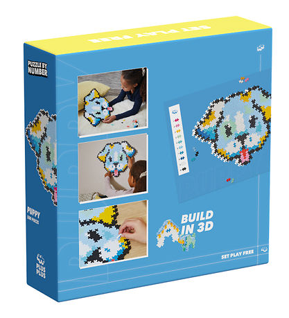 Plus-Plus Puzzle Town Number - 500 pcs - Puppy