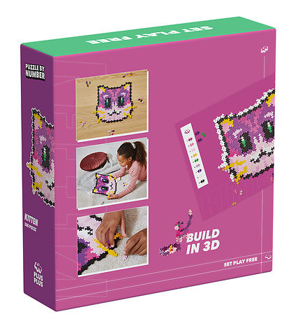 Plus-Plus Puzzle Town Number - 500 pcs - Kitten