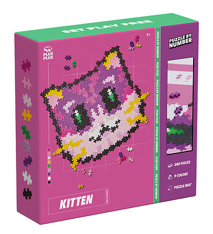 Plus-Plus Puzzle Town Number - 500 pcs - Kitten