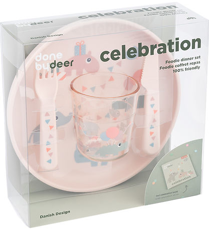 Done by Deer Dinner Set - 4 Parts - Celebration Powder