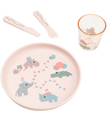 Done by Deer Dinner Set - 4 Parts - Celebration Powder