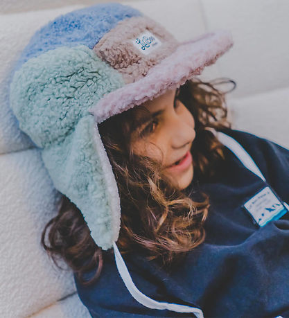 Lil'Boo Copenhagen Beanie - Teddy Fleece - Rose/Mint/Blue