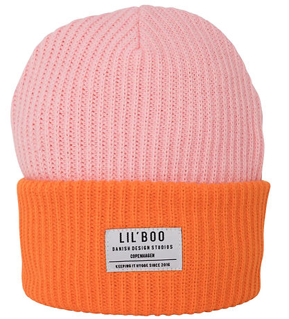Lil'Boo Copenhagen Húfa - Prjónað - Notalegt Beanie - Bleikt/App
