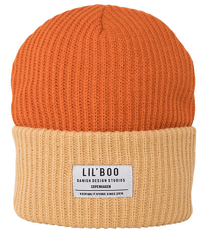 Lil'Boo Copenhagen Húfa - Prjónað - Notalegt Beanie - Caramel/Sa