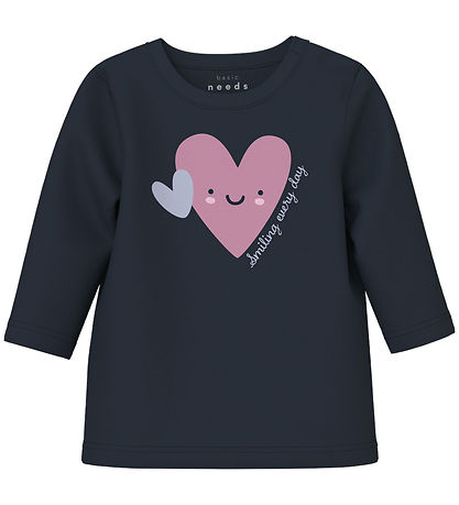 Name It Blússa - NbfVubie - Dark Sapphire/Heart