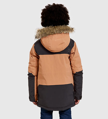 Didriksons Winter Coat - Magnetite - Almond Brown