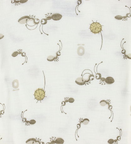 Katvig Jumpsuit - Wool - Off White w. Ants