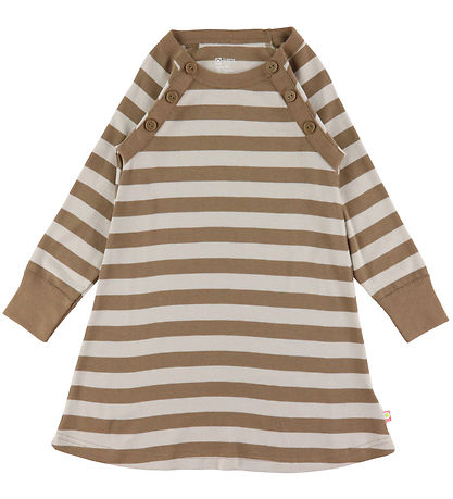 Katvig Klänning - Brun/Beige Randig