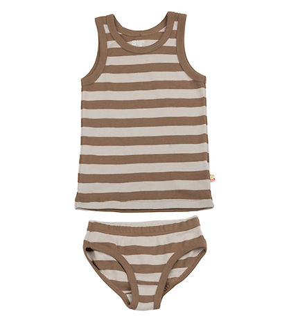 Katvig Underkläder - Brun/Beige Randig