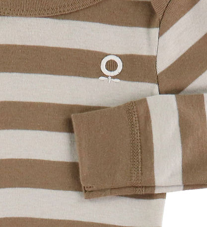 Katvig Bluse - Braun/Beige gestreift